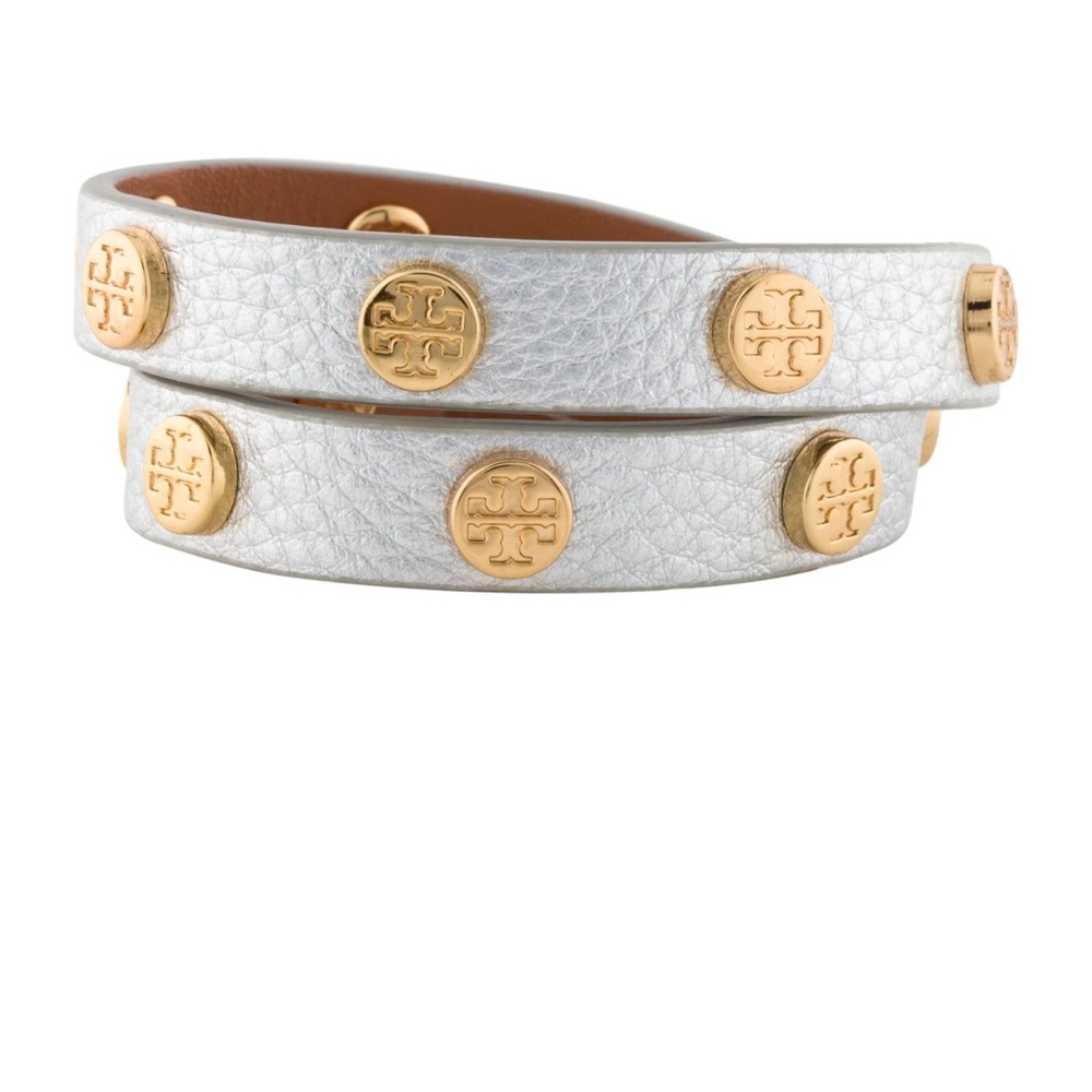 Tory Burch double wrap logo bracelet